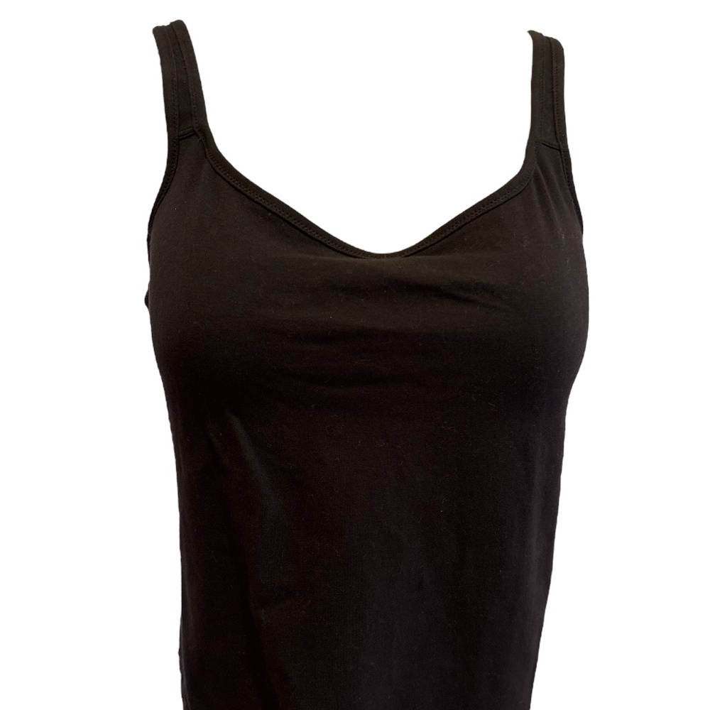 NWOT BALI 40D BLK UNDERWIRE BRA  MINIMALIST CAMISOLE TANK TOP STRETCH LINGERIE - Picture 5 of 11